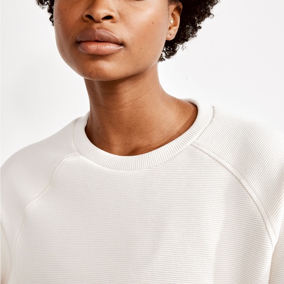 Varley Cream Ribbed Sweater - Picture 4 of 11